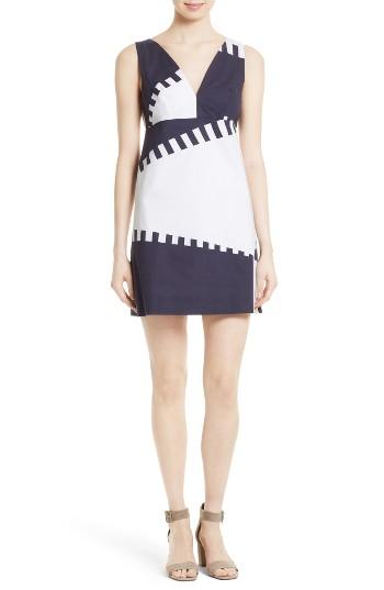 Women's Milly Spinnaker Stretch Cotton Shift Dress