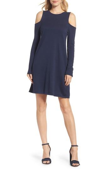 Women's Lilly Pulitzer Faire Cold Shoulder Dress - Blue
