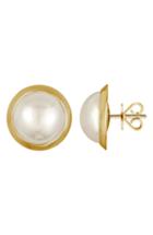 Women's Majorica Mabe Simulated Pearl Stud Earrings