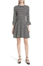 Women's Kate Spade New York Stripe Fit-and-flare Dress, Size - Ivory