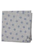 Men's Armstrong & Wilson Feeling Grey Cotton Pocket Square