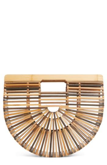 Cult Gaia Small Ark Bamboo Handbag - Brown