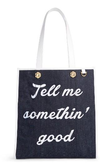 Draper James Tell Me Somethin' Good Tote - Blue