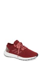 Women's Adidas Pureboost X Element Knit Running Shoe .5 M - Burgundy