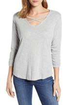 Women's Wit & Wisdom Pointelle Knit Top - Grey