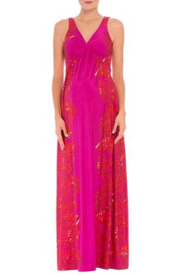 Women's Olian 'scarlet' Sleeveless Maternity Maxi Dress - Red