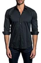 Men's Jared Lang Trim Fit Pinstripe Sport Shirt - Green
