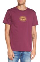 Men's Obey Spazz Graphic T-shirt - Burgundy