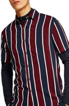 Men's Topman Stripe Viscose Shirt