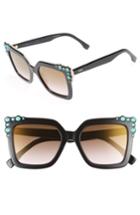 Women's Fendi 52mm Gradient Cat Eye Sunglasses -