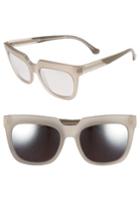 Women's Balenciaga Paris 55mm Sunglasses - Transparent Light Grey/ Dove