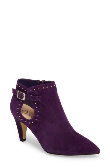 Women's Bella Vita Delfina Pointy Toe Bootie .5 N - Purple