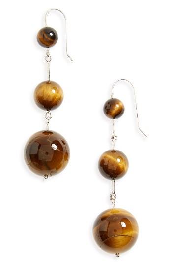 Women's Sophie Buhai Sterling Silver & Tiger's Eye Drop Earrings