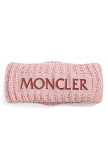 Moncler Rib Knit Headband, Size - Pink