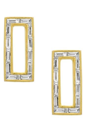 Women's Bony Levy Baguette Diamond Rectangle Stud Earrings (nordstrom Exclusive)