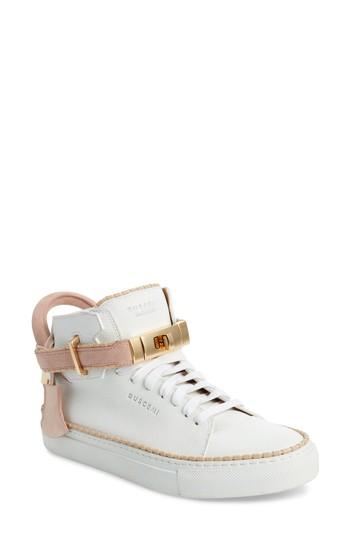 Women's Buscemi Belted High Top Sneaker Us / 36eu - White