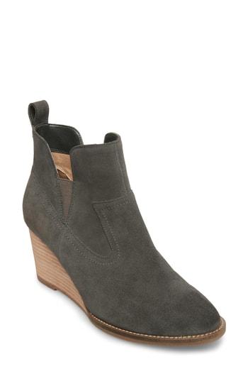 Women's Blondo Irving Waterproof Wedge Bootie .5 M - Grey