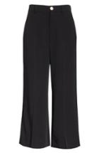 Women's Gucci Side Stripe Cady Wide Leg Crop Pants Us / 42 It - Black