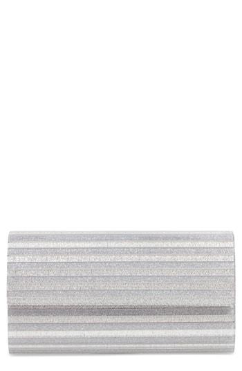 Nordstrom Glitter Lucite Bar Clutch - Metallic