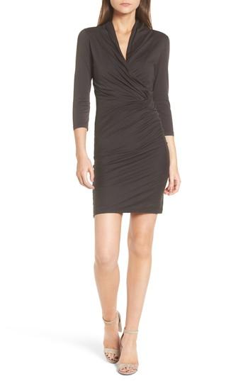 Women's Velvet By Graham & Spencer Whisper Surplice Dress - Grey