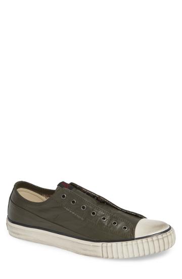 Men's Bootleg By John Varvatos Linen Laceless Sneaker .5 M - Green