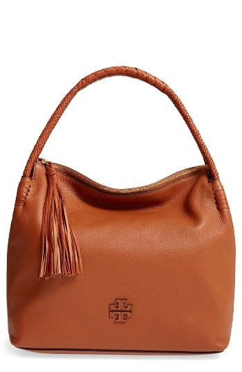 Tory Burch Taylor Leather Hobo Bag - Brown