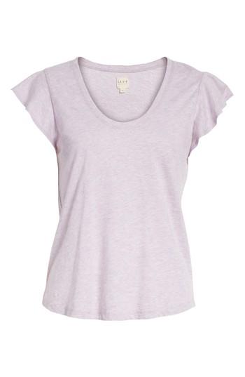 Women's La Vie Rebecca Taylor Washed Texture Jersey Tee - Purple