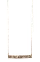Women's Nashelle 14k Gold Fill Bar Pendant Necklace