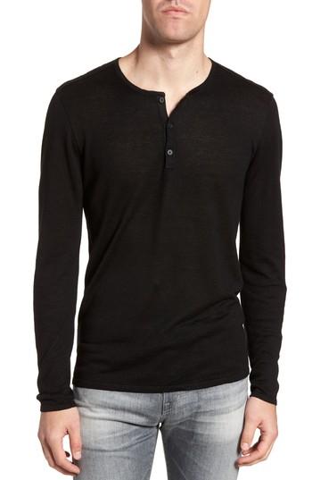 Men's John Varvatos Star Usa Linen Blend Henley