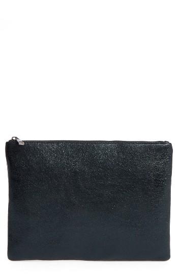 Bp. Faux Leather Large Zip Pouch -