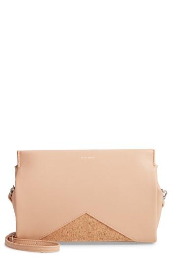 Pixie Mood Margaret Faux Leather Crossbody Clutch - Beige