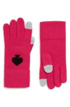 Women's Kate Spade New York Solid Spade Gloves, Size - Pink