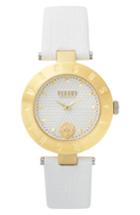 Women's Versus By Versace New Logo Leather Strap Watch, 34mm