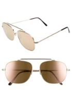 Women's Spektre Montana 56mm Gradiant Sunglasses - Matte Gold/ Rose Gold Mirror