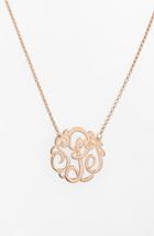 Women's Argento Vivo Personalized Small 3-initial Letter Monogram Necklace (nordstrom Exclusive)