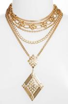 Women's Badgley Mischka Layered Chain Necklace
