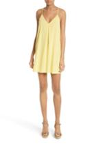Women's Alice + Olivia Fierra Stretch Silk Slipdress