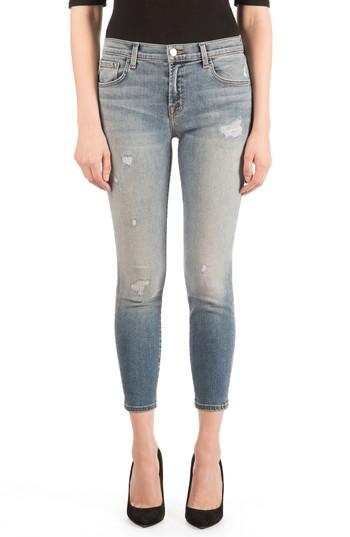 Women's J Brand 835 Distressed Capri Skinny Jeans