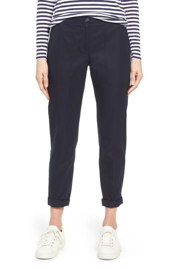 Women's Nordstrom Signature Patch Pocket Ankle Pants - Blue