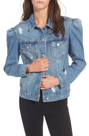 Women's Bp. Puff Sleeve Denim Jacket