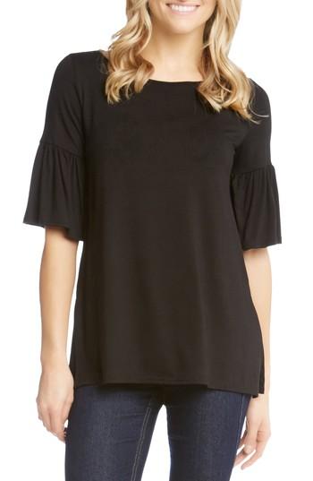Women's Karen Kane Flare Sleeve Top - Black