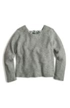Women's J.crew Voletta V-back Sweater, Size - Grey