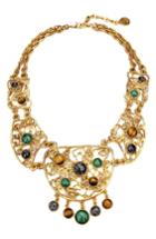 Women's Ben-amun Multicolor Golden Lace Bib Necklace