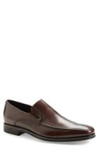 Men's Monte Rosso Lucca Nappa Leather Loafer .5 W - Brown