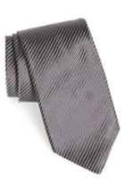 Men's Robert Talbott Stripe Silk Tie, Size - Grey