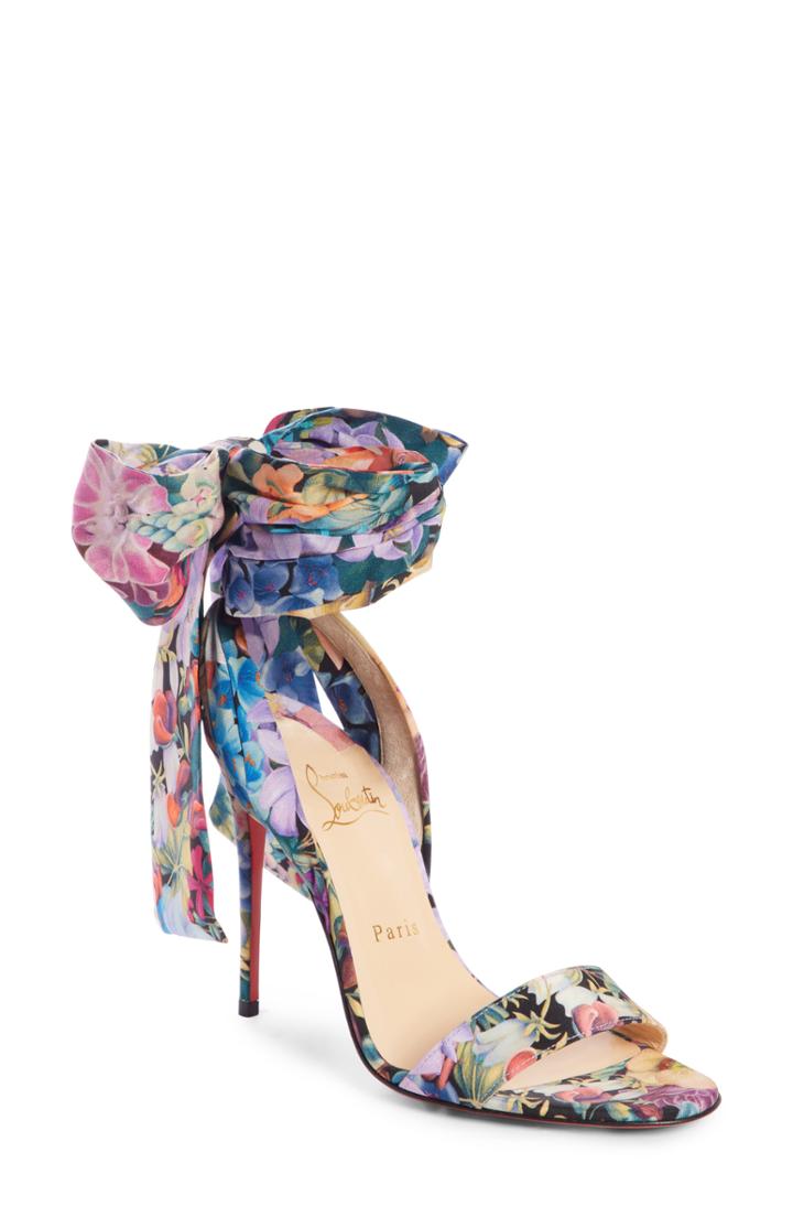 Women's Christian Louboutin Sandale Du Desert Sandal Us / 35eu - Metallic