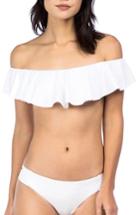 Women's Trina Turk Flutter Bandeau Bikini Top - White