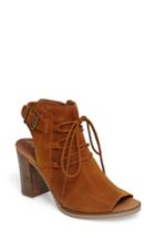 Women's Bella Vita Pru Lace-up Peep Toe Bootie M - Brown