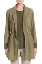 Women's Lafayette 148 New York Vangeline Suede Tie Waist Coat