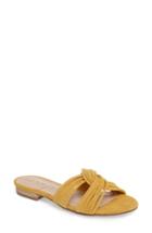 Women's Sole Society Dahlia Flat Sandal M - Yellow